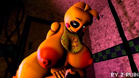 Toy chica fucks boy in parts and services room