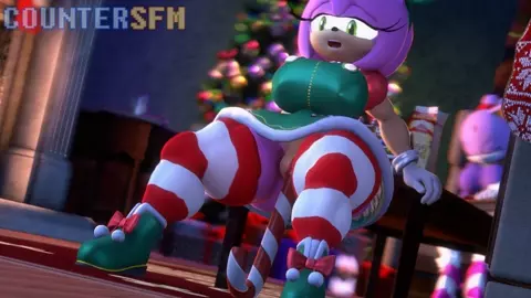Santa's Naughty Little Pink Hedgehog [CounterSFM]