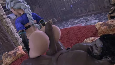 Elsa hot-doggin' Dominic Santiago (SPICED)