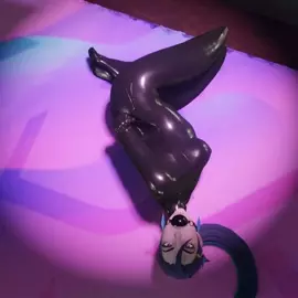 Kai'Sa and Miss Fortune encased in latex suit