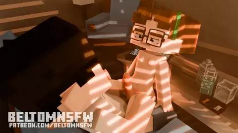 Pussy rubbing Minecraft Animation (BeltomNSFW)
