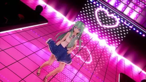 Sanae's Strip Show - PINK CAT