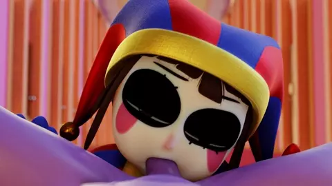 Pomni goes down on jax