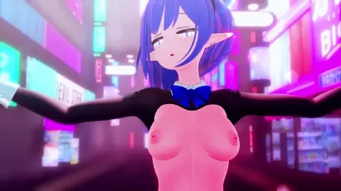 【MMD R18 BlueArchive/4K】 Oki Aoi (扇喜アオイ) ~ 《Snapping》 ~《청하 (CHUNG HA)》