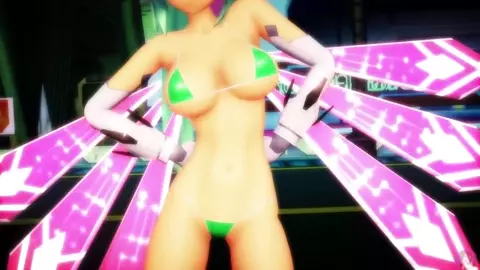 MMD R18 Green Heart Bikini Lupin