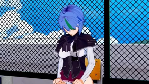 High School DxD - Xenovia Quarta Fucks After Caught Masturbating