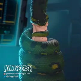 [KINGOCRSH] Snake vores blonde.