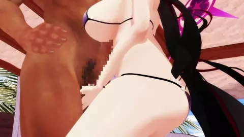 Just let a dedicated Japanese fox do his best for you at a tropical resort.