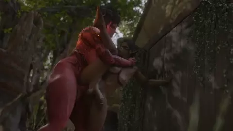 Karlach and Laezel (Futa on Futa)