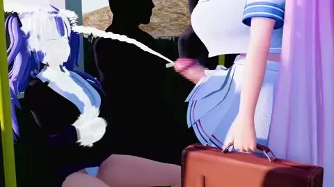 a normal day on a futanari train (part 2)