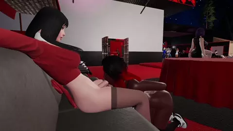 Black Girl sucks TS cock in public