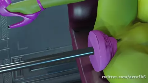 Ayla's belly bulging machine adventure