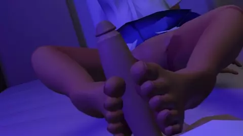 Nagatoro Footjob + Self Worship