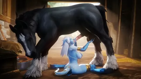 A Draenei Milks the Town