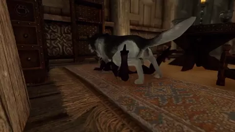 Naughty Skyrim - Making friends with the Jarl's dog