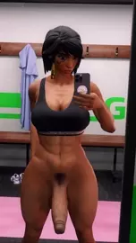 Pharah Post Workout (spluckytama) (bra)