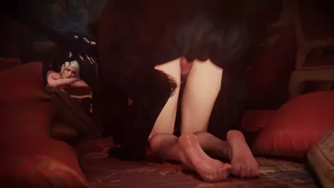 Shadowheart & Displacer Beast (Pubic Hair) (2nd Angle) (zmsfm)