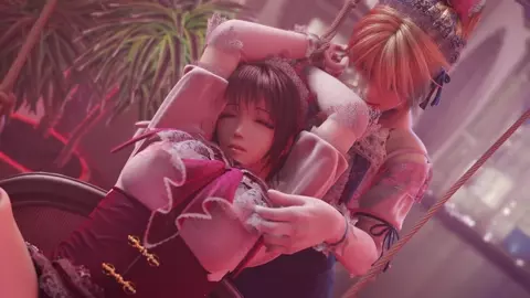 Two Dolls Playing [4K]