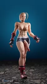 Cammy Walking [Futa, Flaccid + Erect]