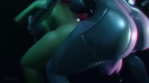 Live footage of Nebula and Gamora on the set of Guardians