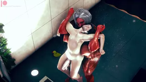 The Private Gym - Futanarian Shower [LuckyLynx]