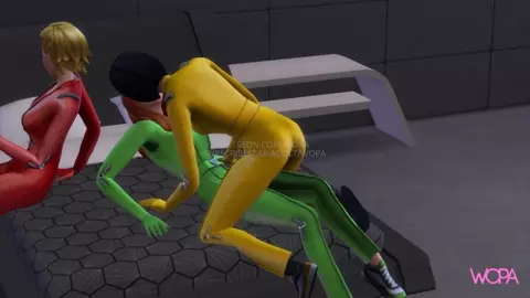 [TRAILER] Totally Spies having sex with Jerry - 3 women and an old man