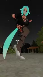 Sexy wolfgirl exposing herself in a public open space at night~ (vertical)