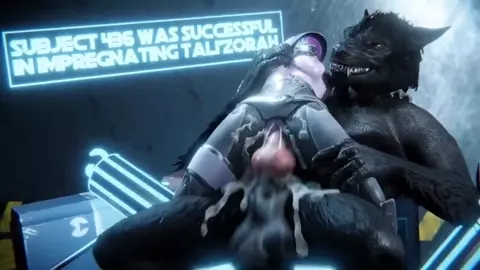Tali x Werewolf Impregnation (no dialogue) [Rekin3D]