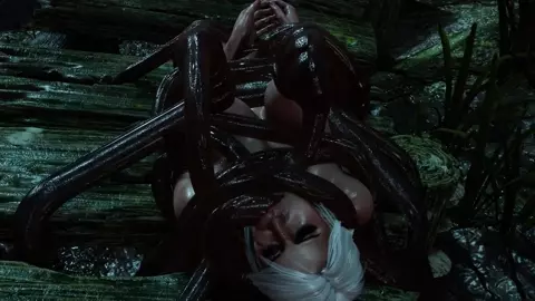 Ciri captured and fucked like crazy by tentacles (Game Over) [SteamOven3D]