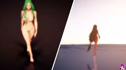 MMD R18 Sexy Walk Compilation Split Screen