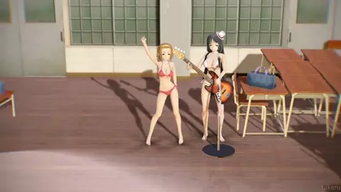 K-ON girls dancing