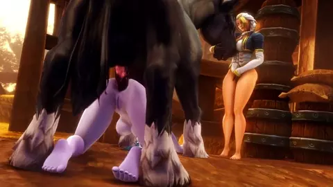 Warcraft Sluts Lust For Giant Horse Cock