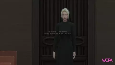 Innocent nun spied priest and then went to suck his dick with great desire