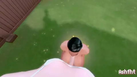 Teen visiting her new hot Milf neighbor !