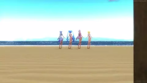 Miku, Rin, Luka, Haku - Ghost Dance (Naked)