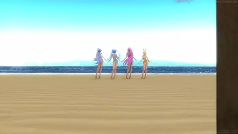 Miku, Rin, Luka, Haku - Ghost Dance (Bikini)