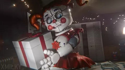 Christmas with circus baby