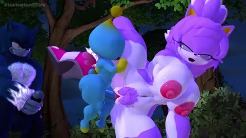 Werecat Blaze fucked by chao