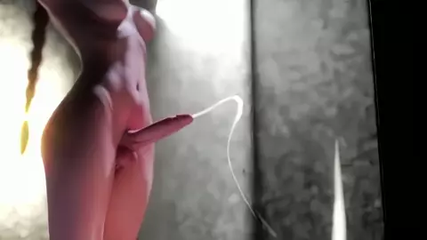 Futanari cutie blowing her load uncontrollably - Azure Limina