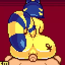 Ankha buttjob