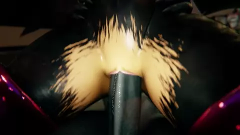 Rouge bounces on thick dick