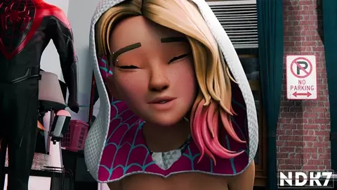 Gwen Stacy riding Miles [NDK7]