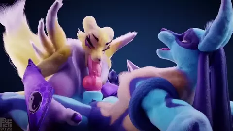 Renamon X Lucario BlowJob [Picti] [Sound]