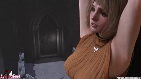 Ashley Tickled by Leon - First Minute - [AviJustFeet]