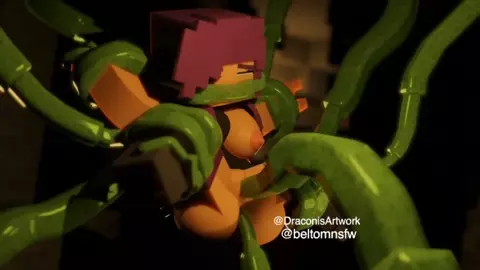 Minecraft Lily x Slime Tentacle monster
