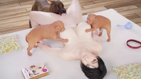 Momiji and Puppies [Callmehaymaker] [4K]