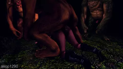 Skyrim Nari gets buttfucked by monsters