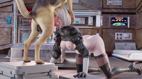 2B Fun Time With A Dog [Callmehaymaker] [4K]
