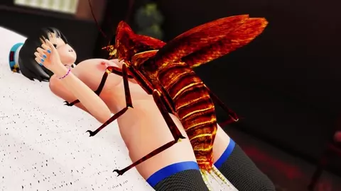 [INSECT] Takao, Washington, Haruna: Roach Hotel(4K)09