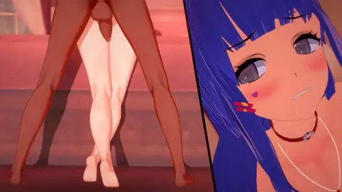 Akuma Nihmune Cross Legged Sex from Behind